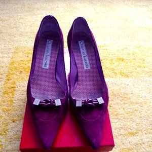 Christian Lacroix Suede Heels